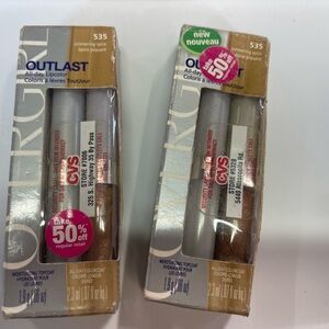 2 COVER GIRL OUTLAST Lip 535 Simmering Spice